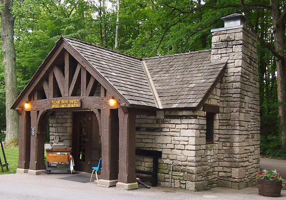Photograph of McCormick's Creek State Park Entrance and Gatehouse