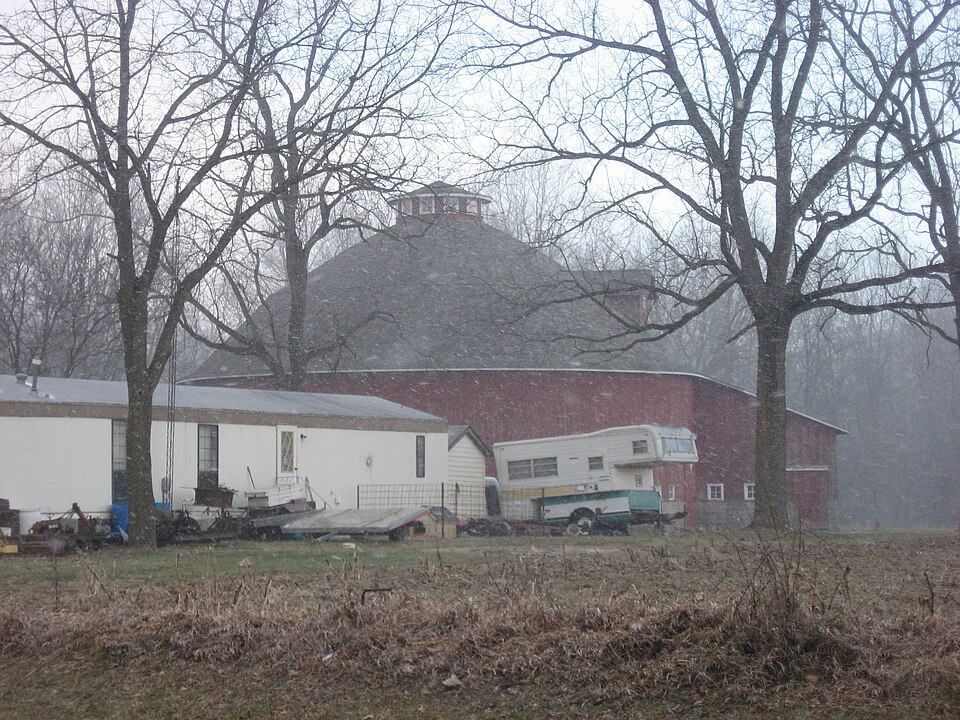 Photograph of John Haimbaugh Round Barn
