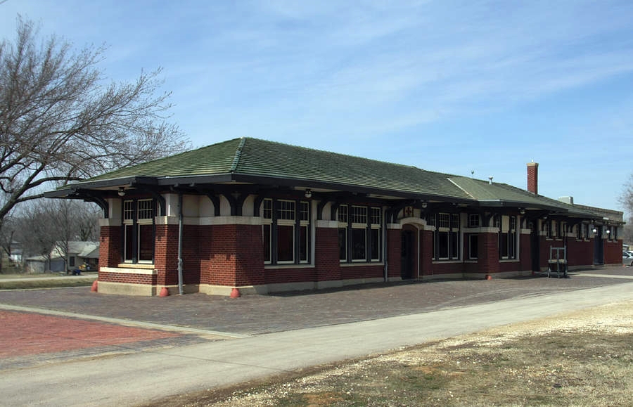 Photograph of Eureka Atchison, Topeka and Santa Fe Railroad Depot