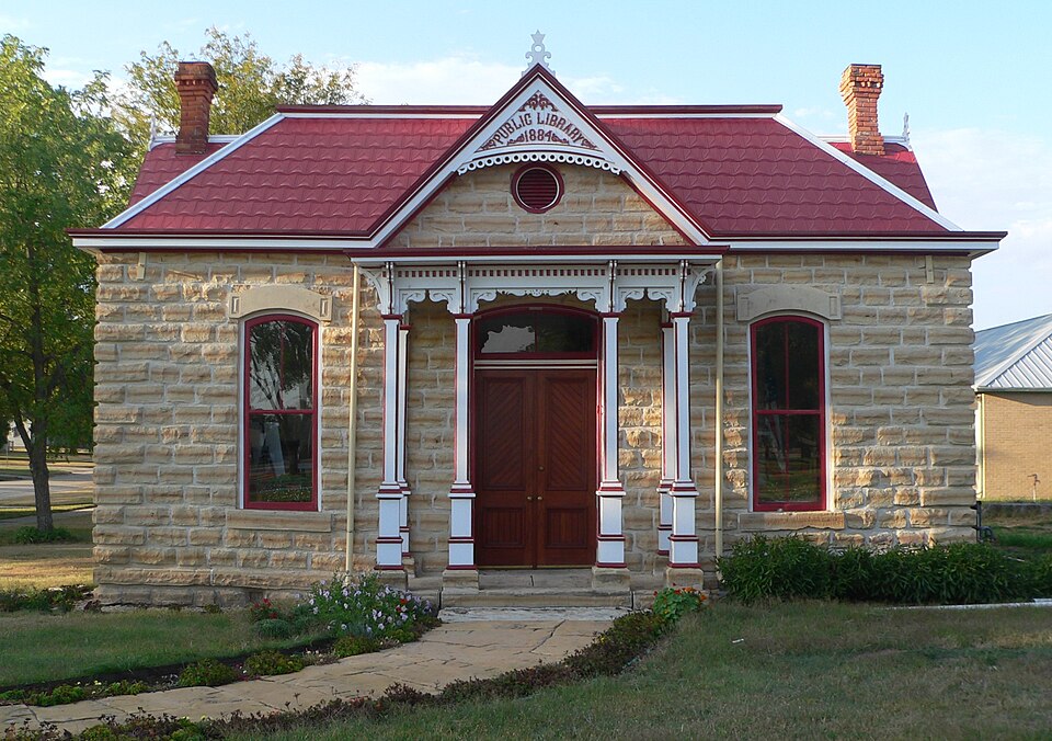 Photograph of Old Cawker City Library