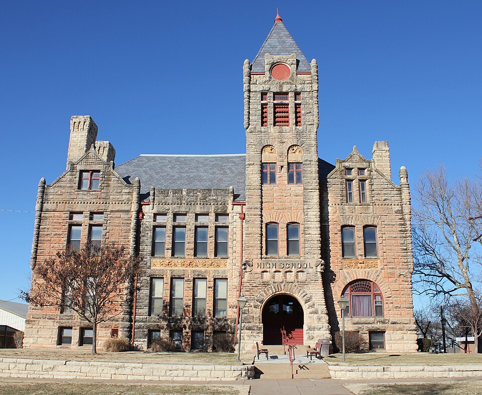 Photograph of Old Arkansas City High School