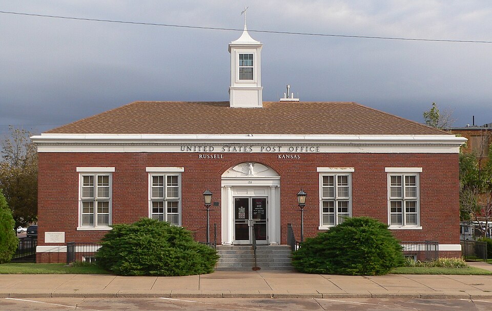 Photograph of US Post Office-Russell