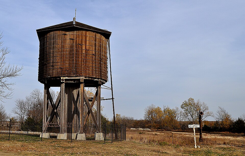 Photograph of Beaumont St. Louis and San Francisco Railroad Water Tank