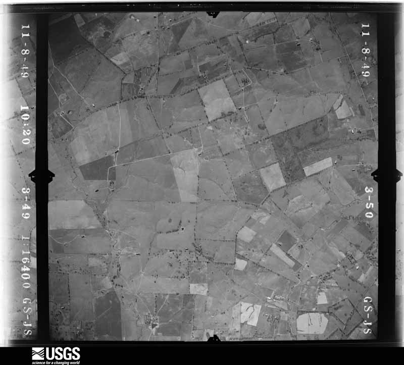 U.S. Geological Survey aerial photograph, 1949-11-01, scale 1:16400