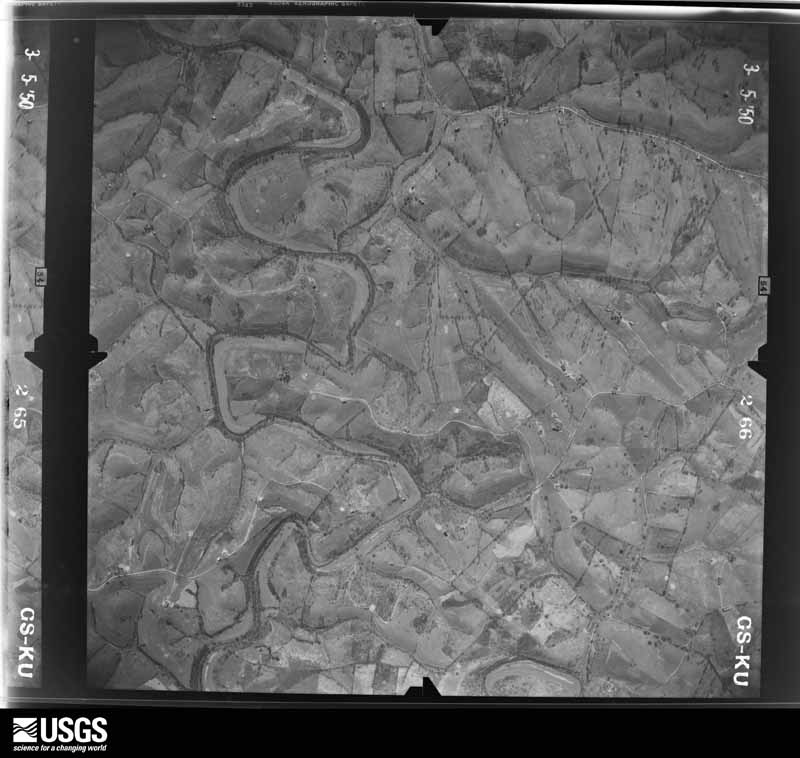 U.S. Geological Survey aerial photograph, 1950-06-10, scale 1:16500