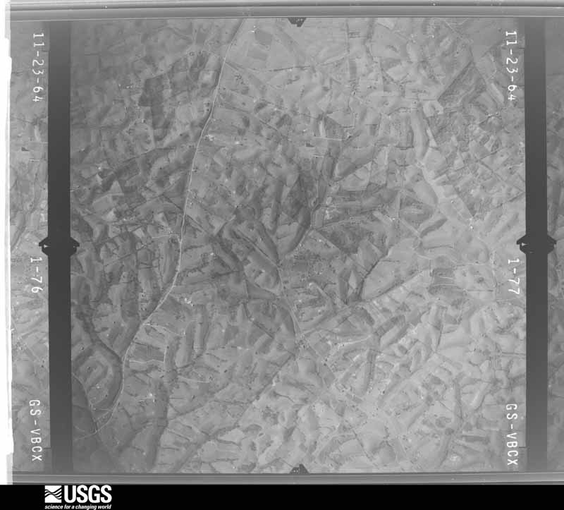 U.S. Geological Survey aerial photograph, 1964-11-23, scale 1:24000