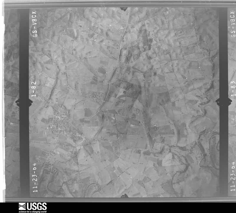 U.S. Geological Survey aerial photograph, 1964-11-23, scale 1:24000