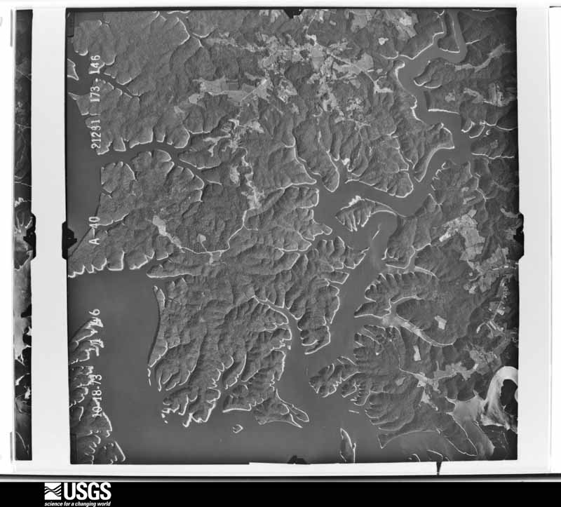 U.S. Geological Survey aerial photograph, 1973-10-18, scale 1:52000