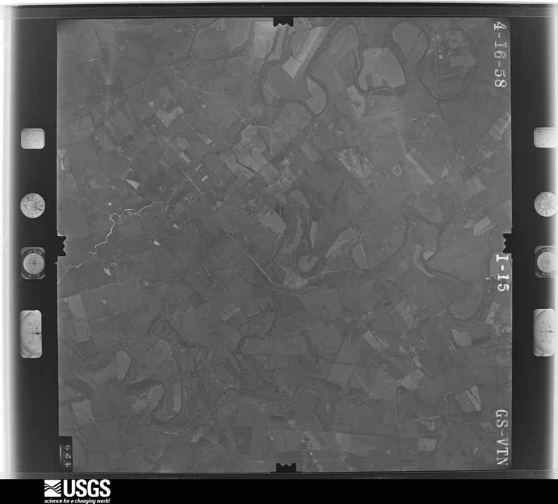 U.S. Geological Survey aerial photograph, 1958-04-16, scale 1:24000