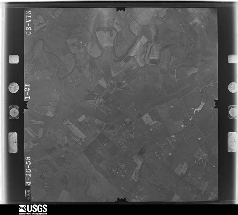 U.S. Geological Survey aerial photograph, 1958-04-16, scale 1:24000