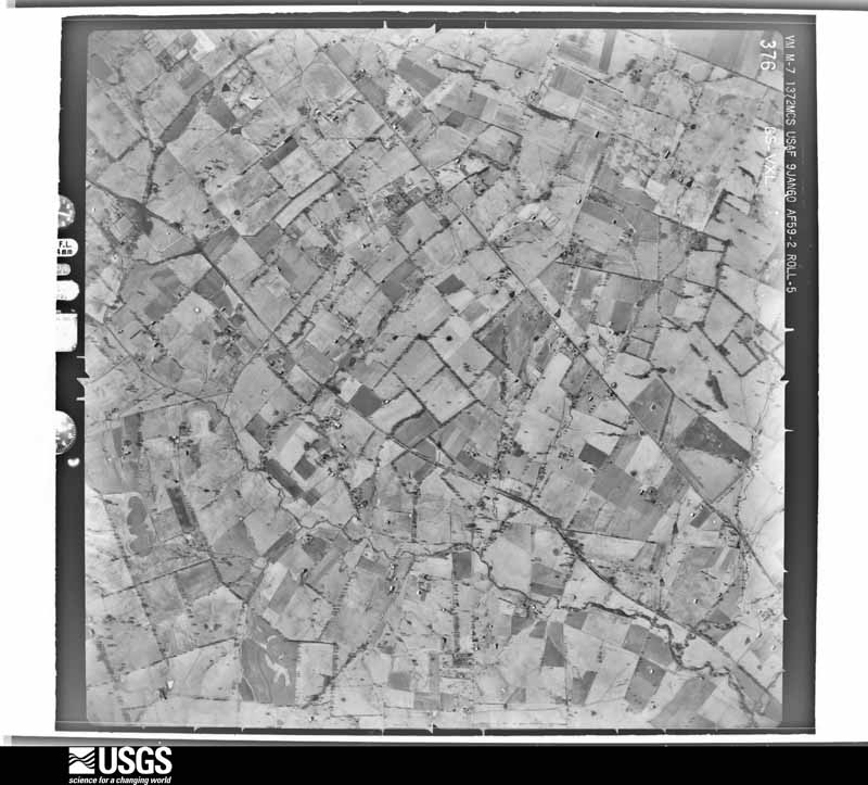 U.S. Geological Survey aerial photograph, 1960-01-09, scale 1:24000