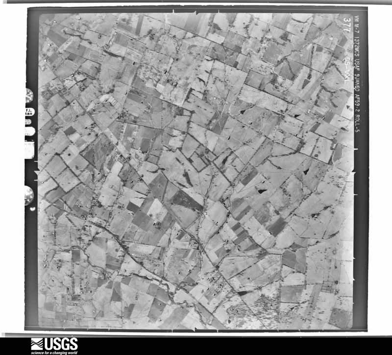 U.S. Geological Survey aerial photograph, 1960-01-09, scale 1:24000
