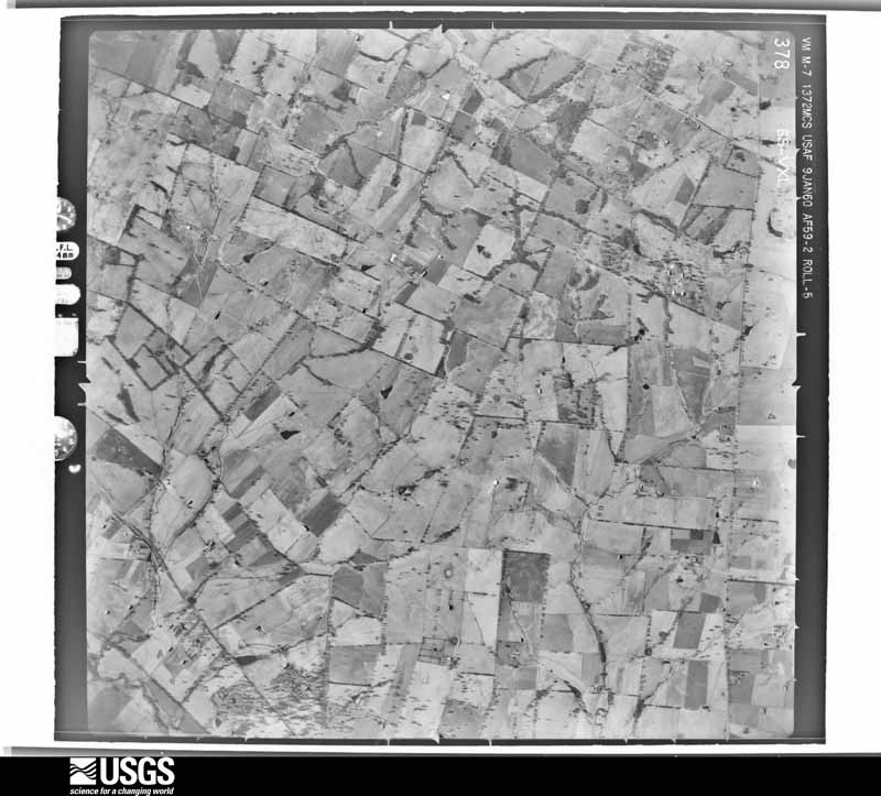 U.S. Geological Survey aerial photograph, 1960-01-09, scale 1:24000