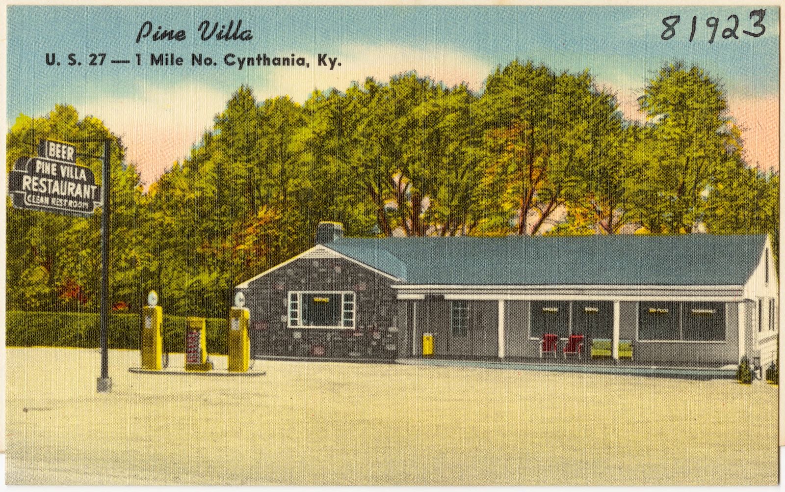 Pine Villa, U. S. 27 -- 1 mile no. Cynthania, Ky., Boston Public Library - undated