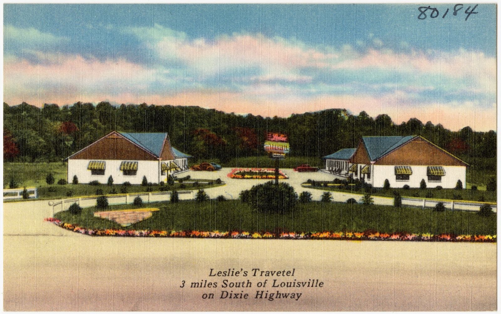 Leslie's Travetel, 3 miles south of Louisville on Dixie Highway, Boston Public Library - undated