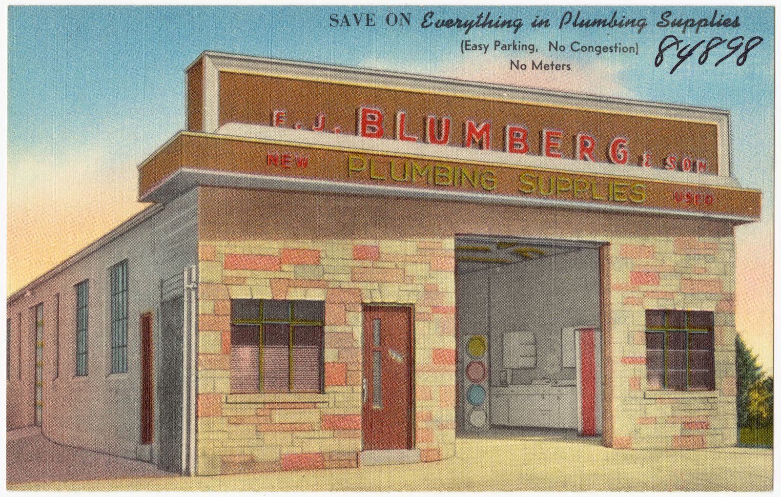 F. J. Blumberg Plumbing Supplies, 12th St. & Licking Pike, Newport, Kentucky, Boston Public Library - undated