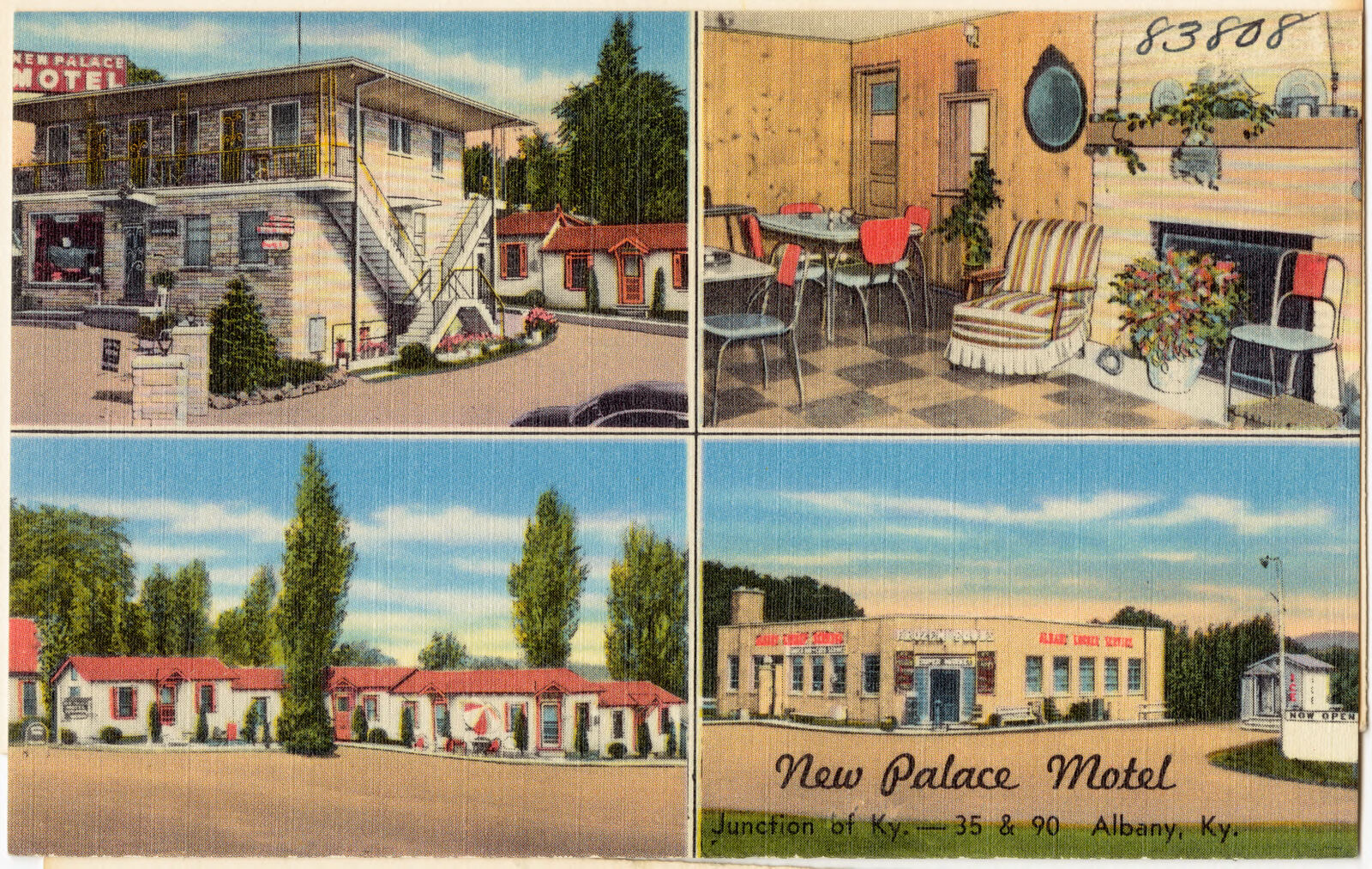 New Palace Motel, Junction of Ky. -- 35 & 90, Albany, Ky., Boston Public Library - undated