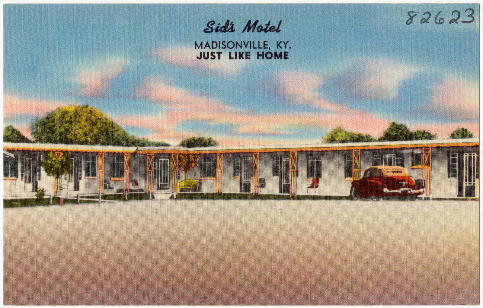 Sid's Motel, Madisonville, KY., just like home, Boston Public Library - undated