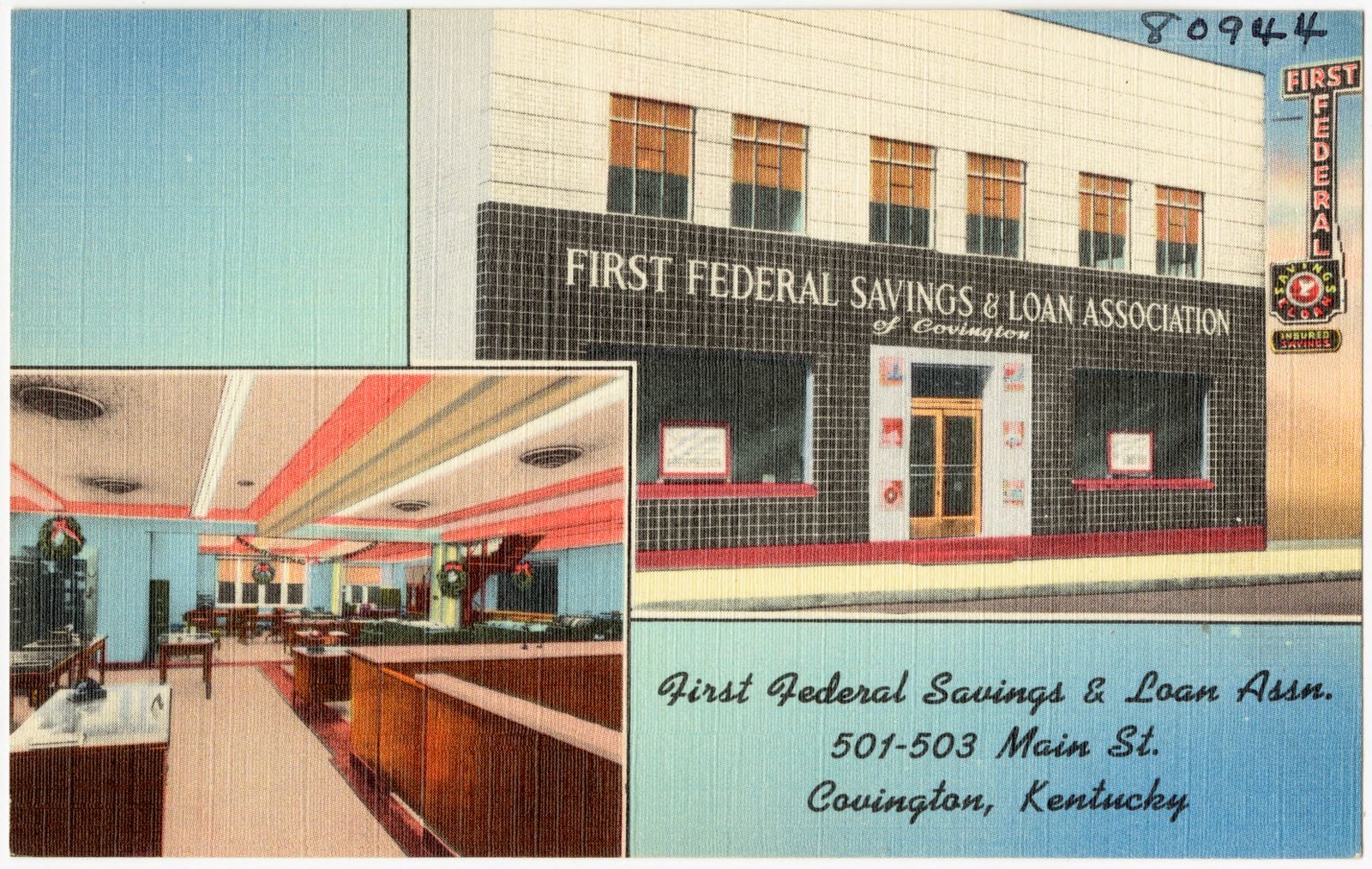 First Federal Savings & Loan Assn., 501-503 Main St., Covington, Kentucky, Boston Public Library - undated