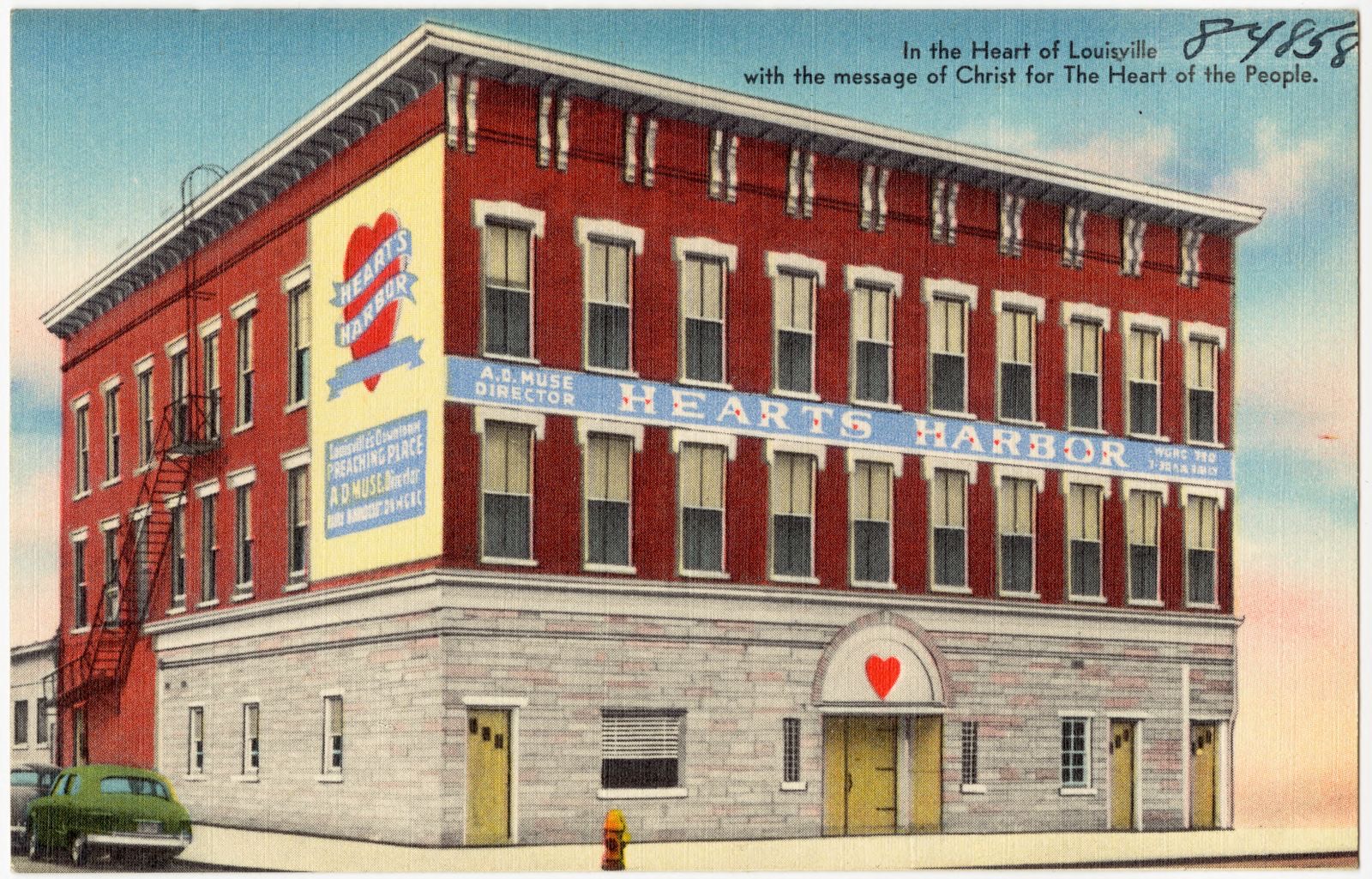 Heart's Harbor, Inc., Louisville's downtown preaching place, Boston Public Library - undated