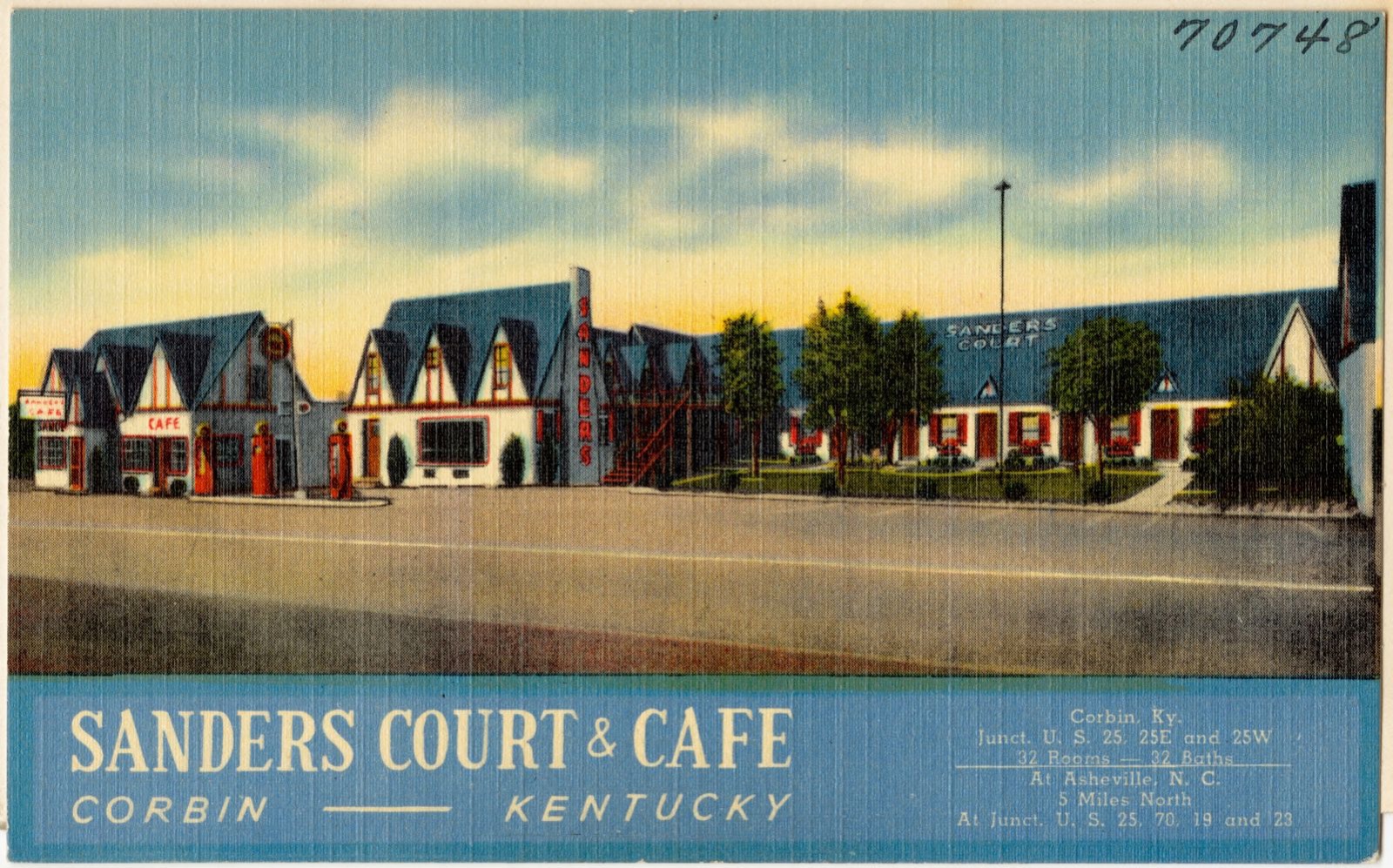 Saunders Court & Cafe, Corbin -- Kentucky, Boston Public Library - undated