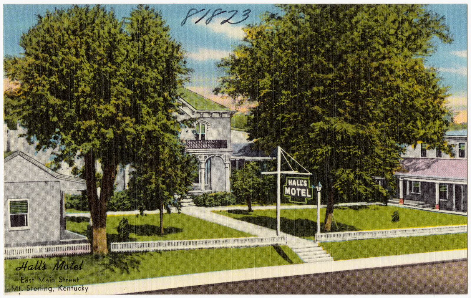 Hall's Motel, East Main Street, Mt. Sterling, Kentucky, Boston Public Library - undated