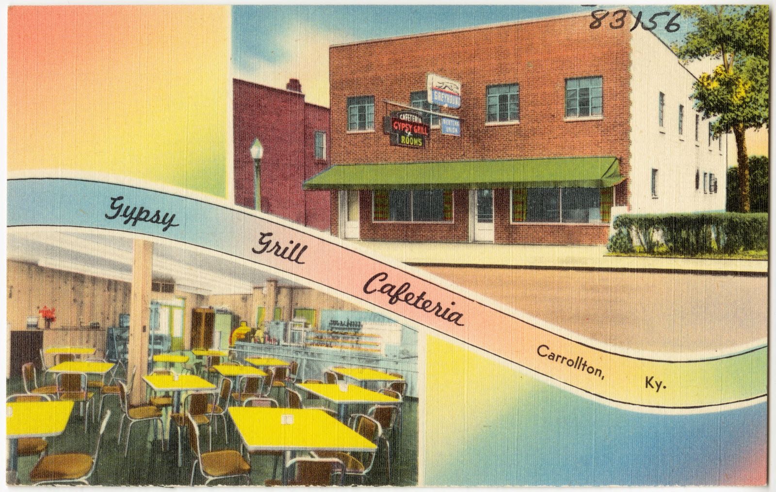 Gypsy Grill Cafeteria, Carrollton, Ky., Boston Public Library - undated