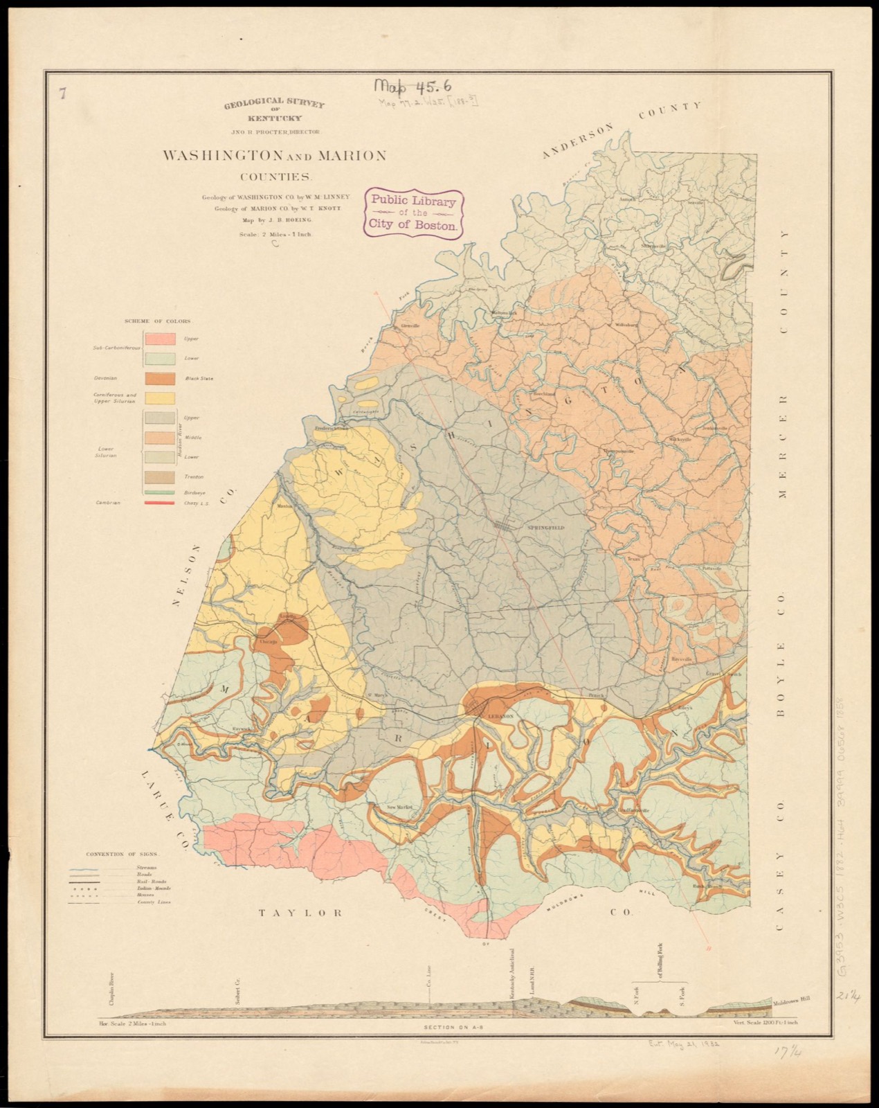 Washington and Marion counties, Boston Public Library - undated