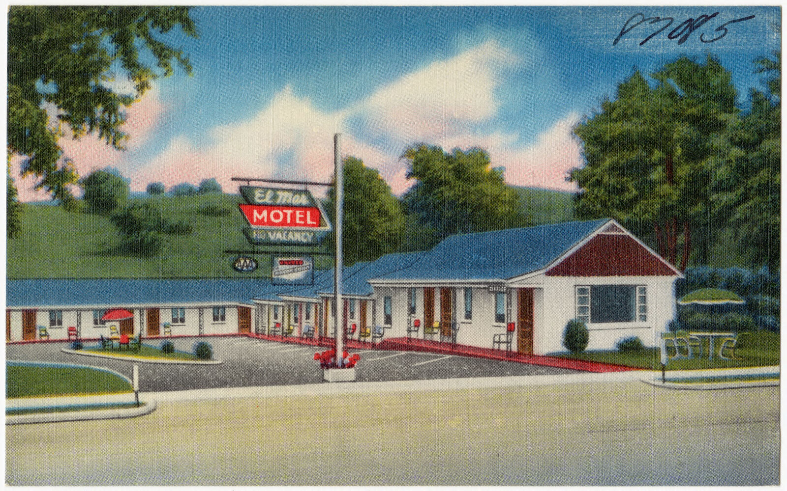 El- Mar Motel, E. Main St., on U. S. 160, Springfield, Ky., Boston Public Library - undated