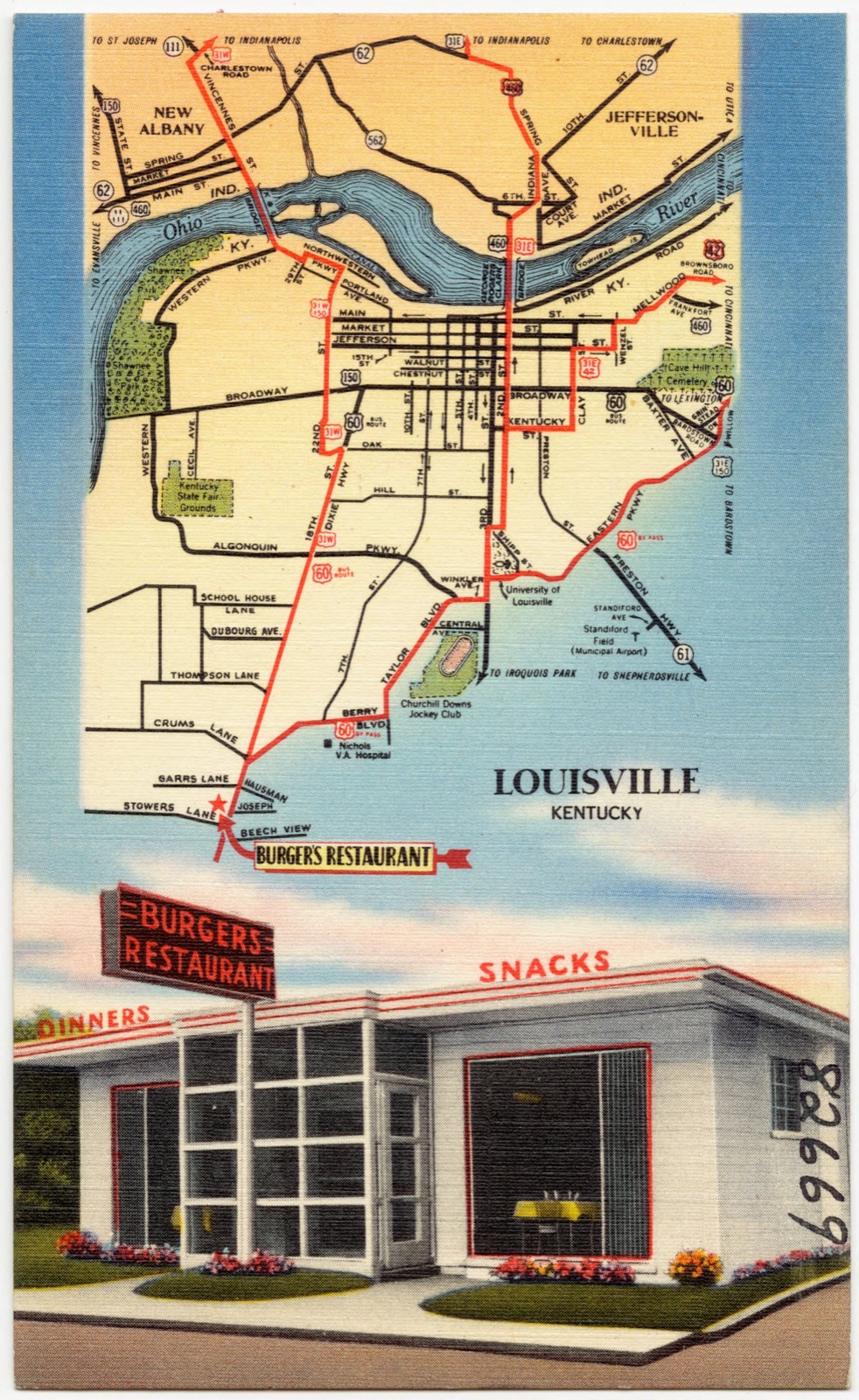 Burger's Restaurant, Louisville, Kentucky, Boston Public Library - undated