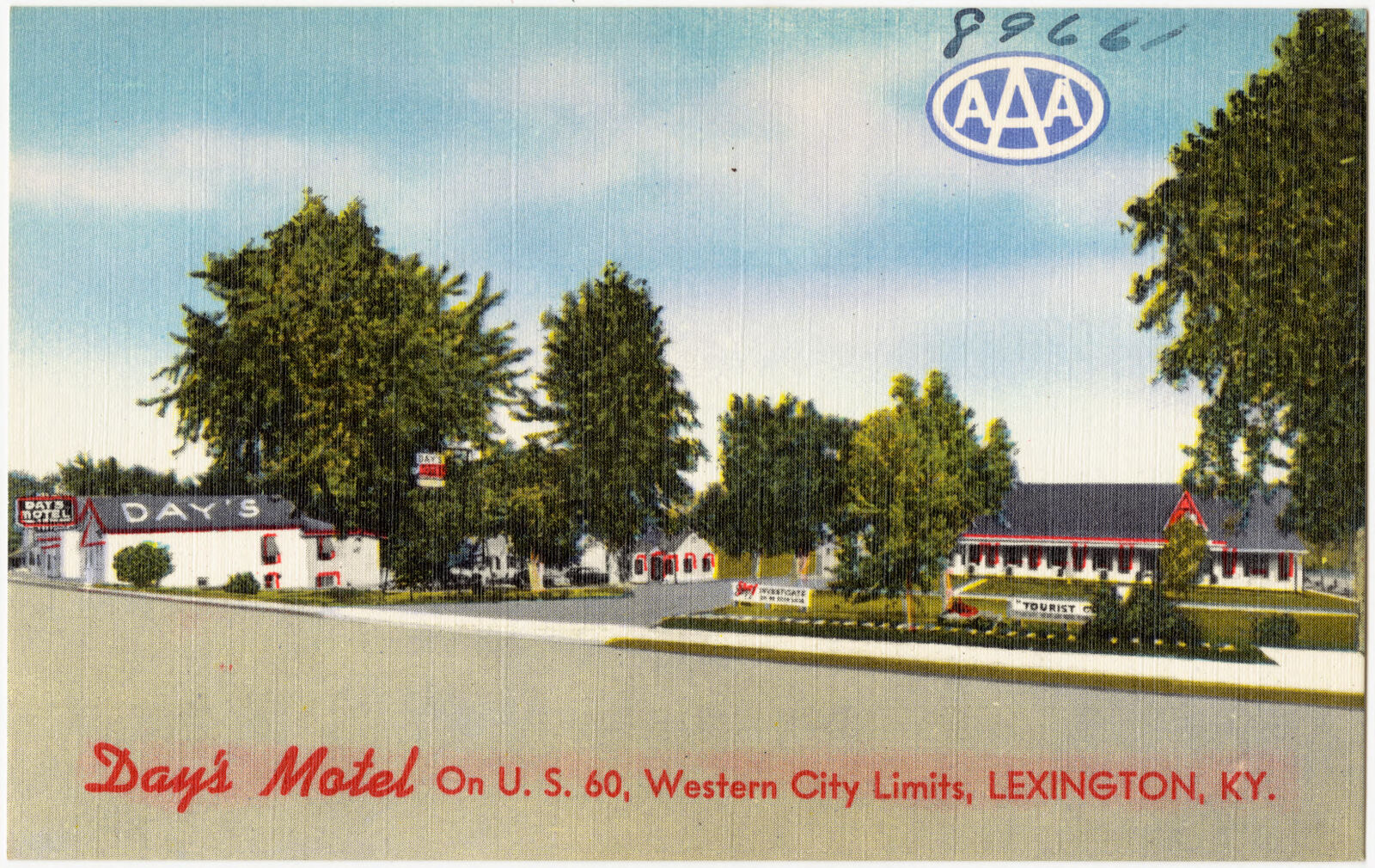 Day's Motel on U. S. 60, western city limits, Lexington, KY., Boston Public Library - undated