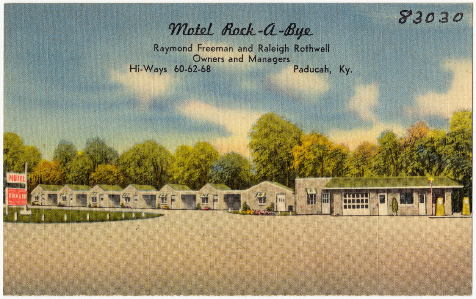 Motel Rock-A-Bye, Hi-Ways 60-62-68, Paducah, Ky., Boston Public Library - undated