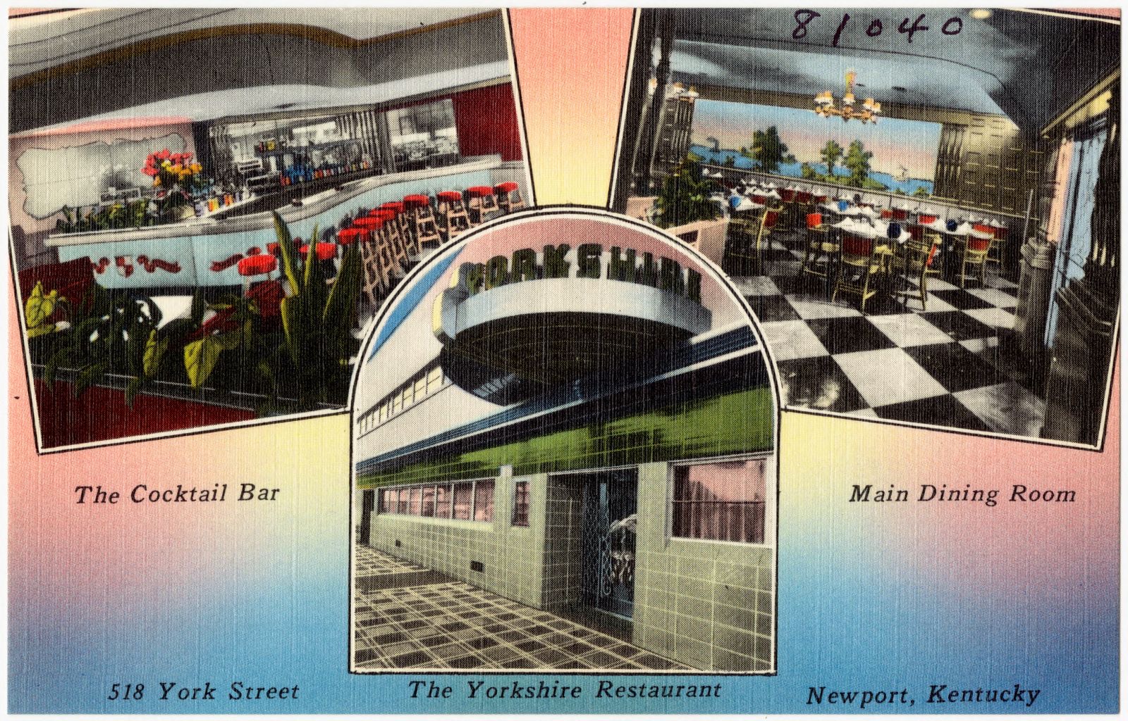 The Yorkshire Restaurant, 518 York Street, Newport, Kentucky, Boston Public Library - undated