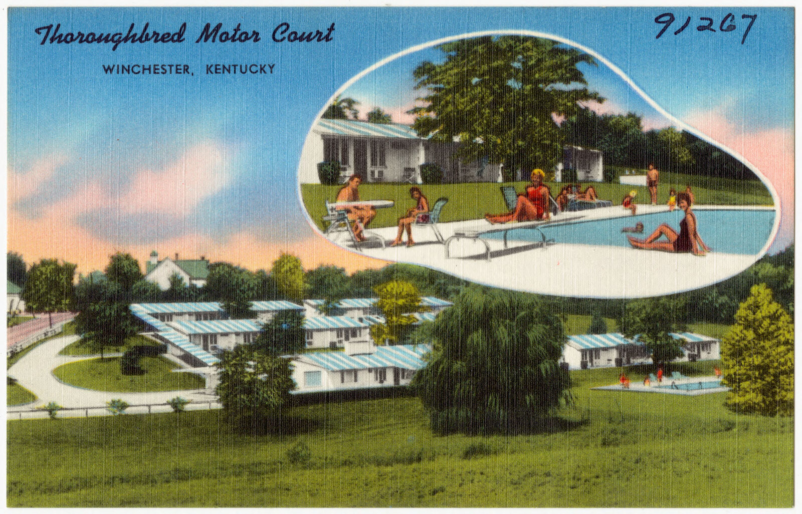 Thoroughbred Motor Court, Winchester, Kentucky, Boston Public Library - undated