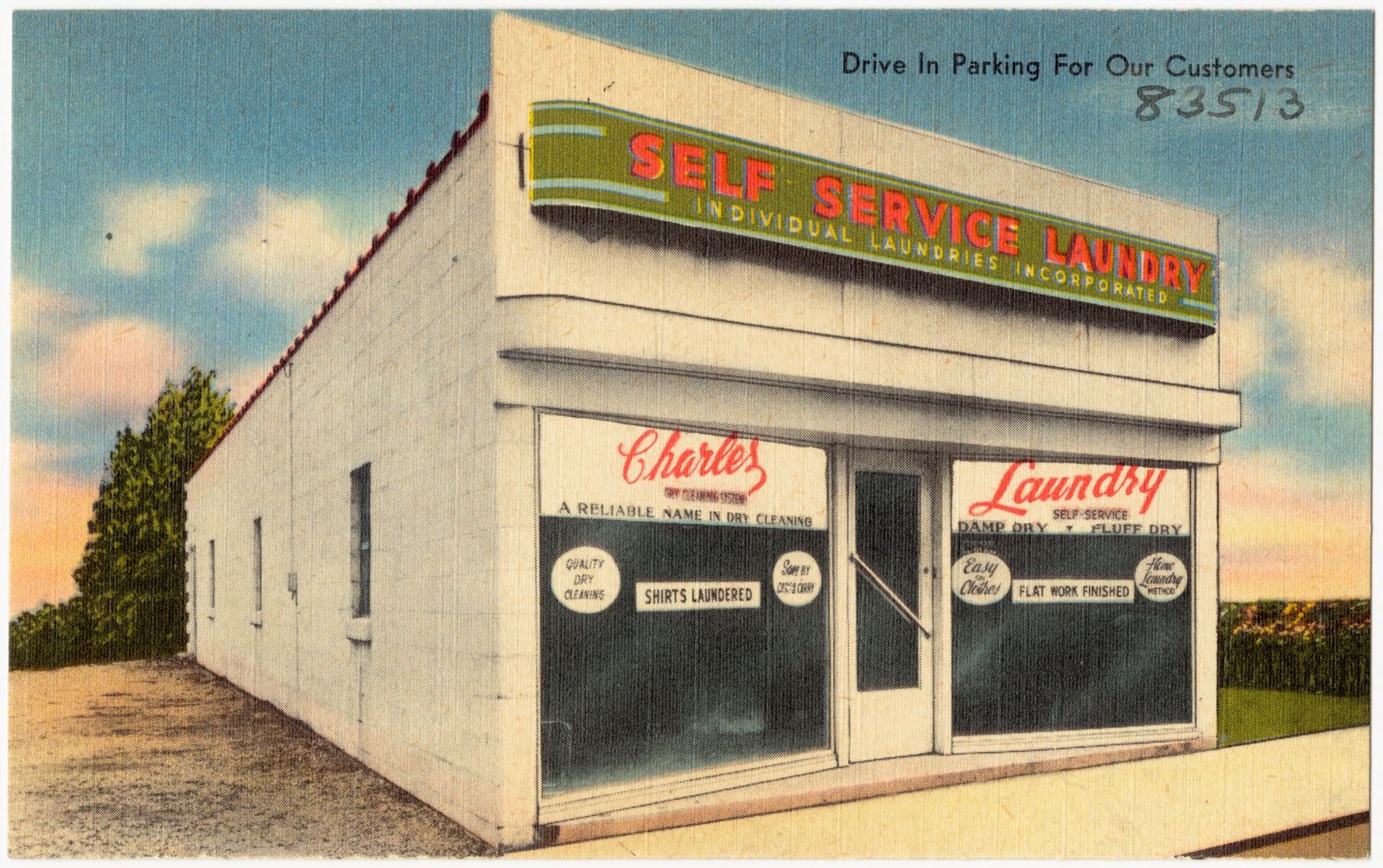 St. Matthews Self Service Laundry, 105 Bauer Avenue, St. Matthews, Kentucky, Boston Public Library - undated