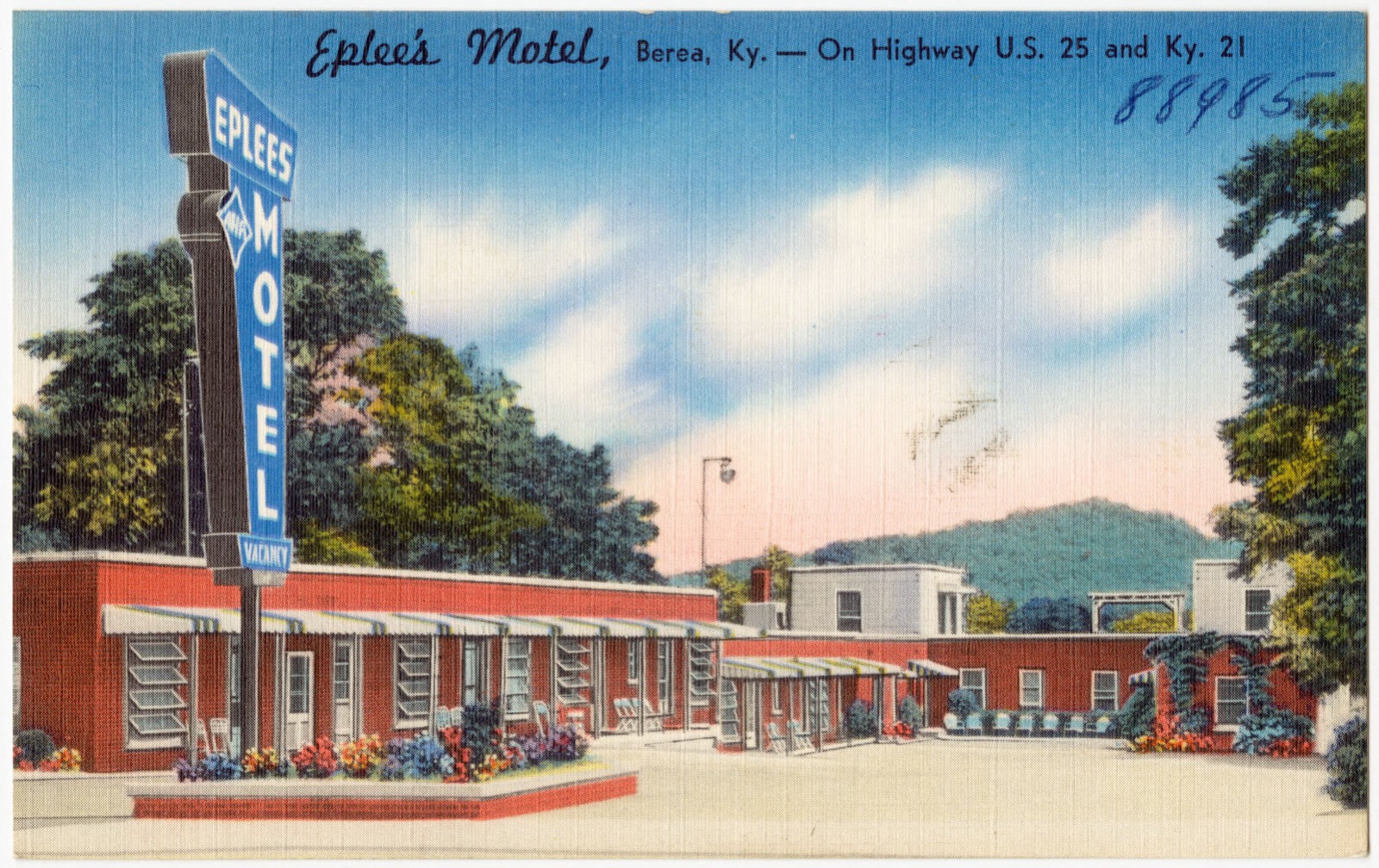 Eplee's Motel, Berea, Ky. -- on Highway U.S. 25 and Ky. 21, Boston Public Library - undated