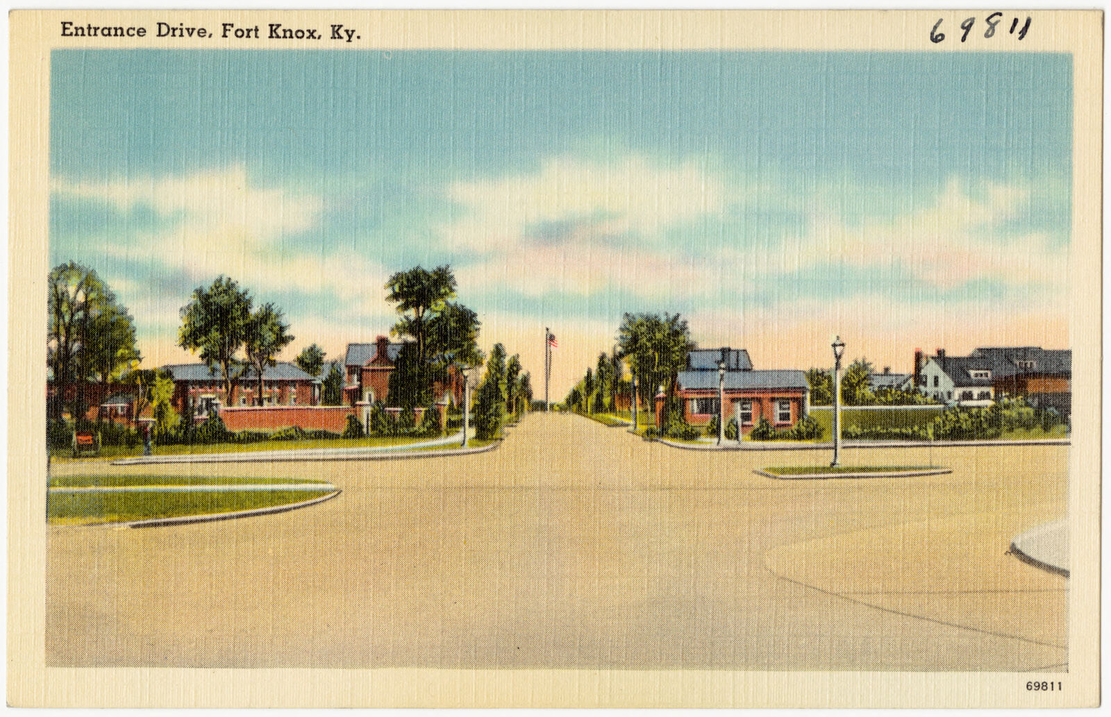 Entrance Drive, Fort Knox, Ky., Boston Public Library - undated