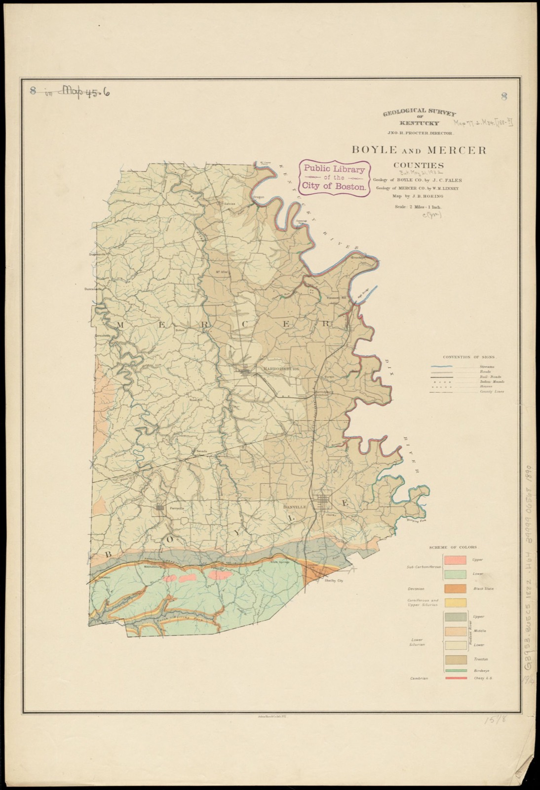 Boyle and Mercer counties, Boston Public Library - undated