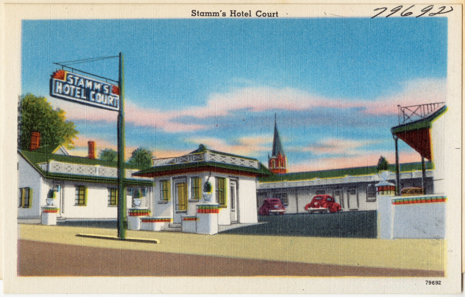 Stamm's Hotel Court, 3rd and Main Sts., Hopkinsville, Ky., Boston Public Library - undated