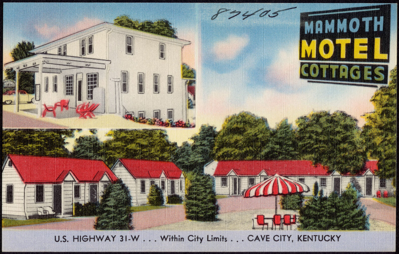 Mammoth Motel Cottage, U.S. Highway 31-W... within city limits... Cave City, Kentucky, Boston Public Library - undated