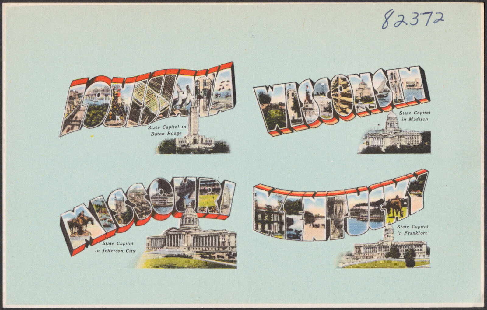 Louisiana. Wisconsin. Missouri. Kentucky, Boston Public Library - undated