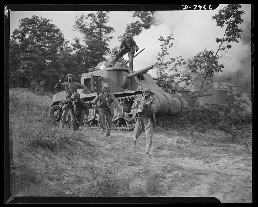 Fort Knox. M-3 tank crews. M-3 tank crew members, in training at Fort Knox, Kentucky, get intensive practice in meeting every situation that may arise on the battlefield. The Fort Knox school for tank crews has graduated many men who are now ready to meet the Axis on our far-flung battle lines and on more than equal terms
