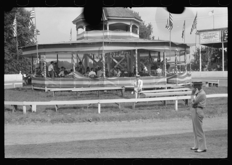 Spectators at Shelby County Horse Show and Fair. Shelbyville, Kentucky