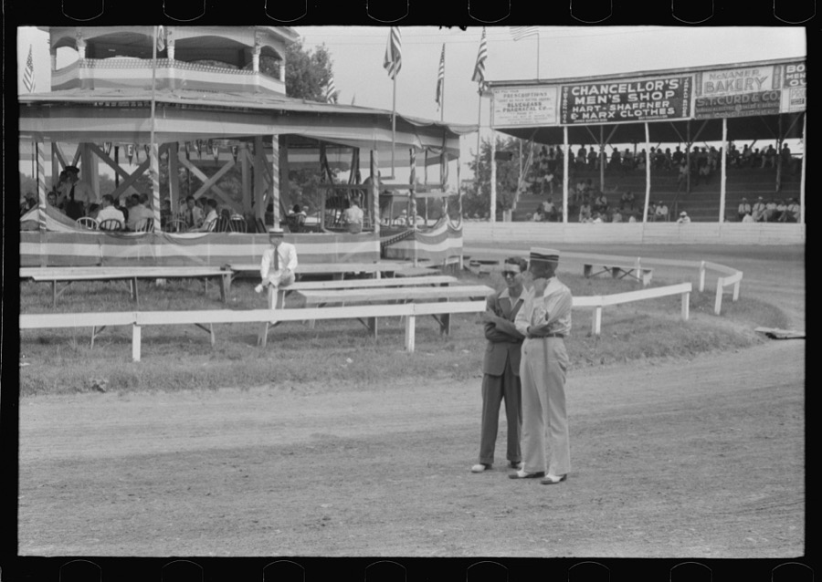 Spectators at Shelby County Horse Show and Fair. Shelbyville, Kentucky
