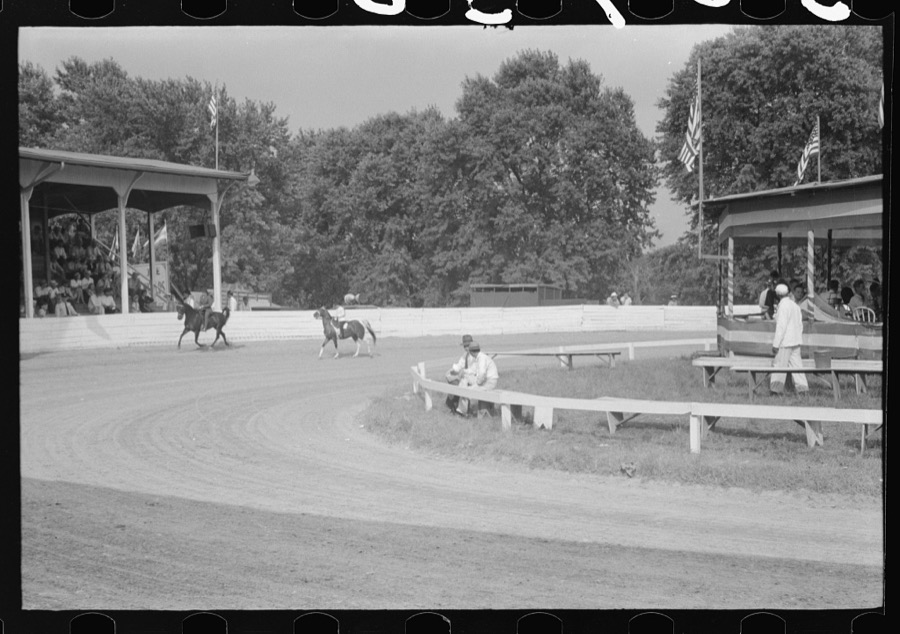 Spectators at Shelby County Horse Show and Fair. Shelbyville, Kentucky
