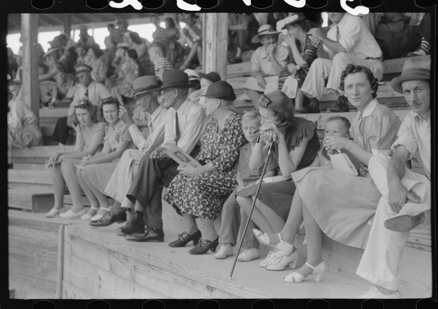 Spectators at Shelby County Horse Show and Fair. Shelbyville, Kentucky