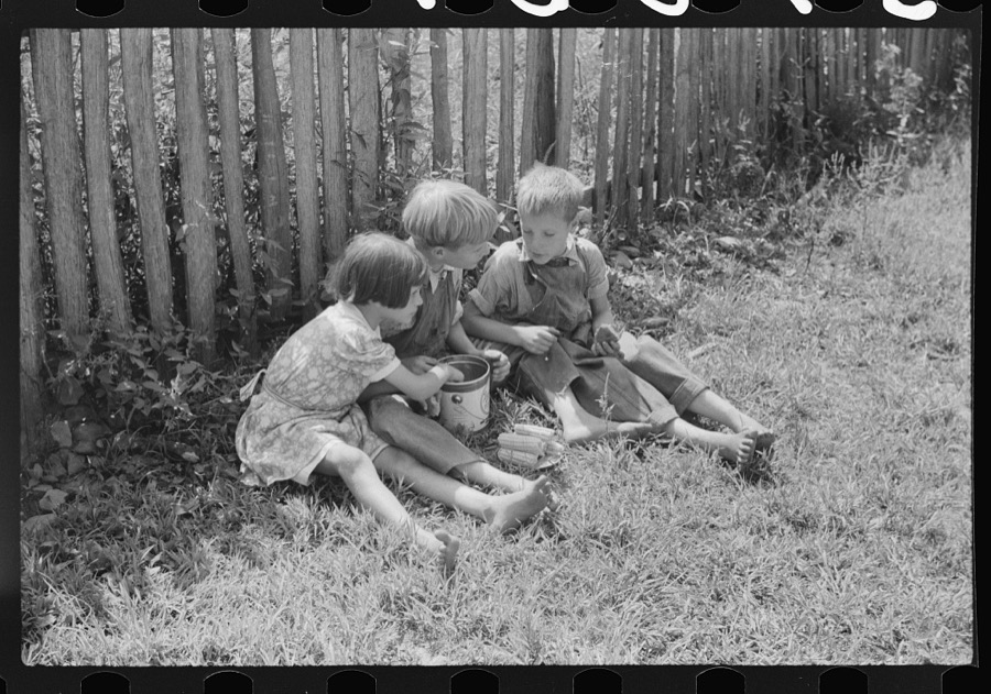 In Breathitt County, Kentucky, the children must travel such long distances over poor roads and up creek beds that they bring their lunches in pails. Mrs. Marie R. Turner, the county superintendent is trying to institute a hot lunch program in all the schools to give them a more well-balanced diet and improve health conditions