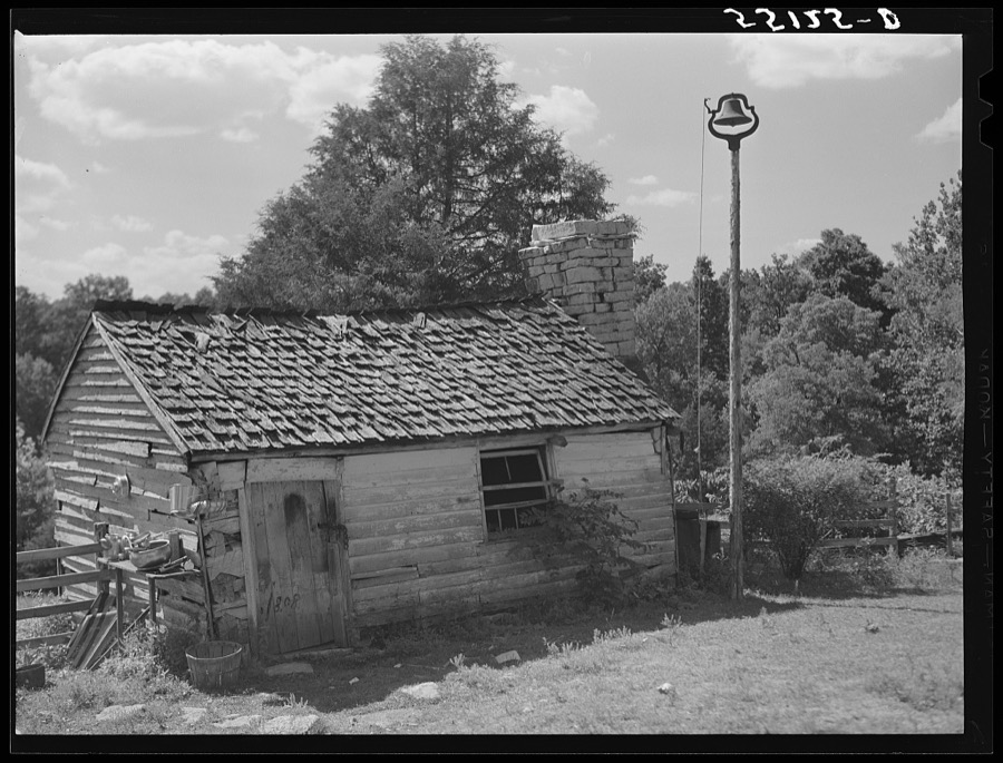 Former slave quarters now used as milk house on farm near Bardstown, Kentucky