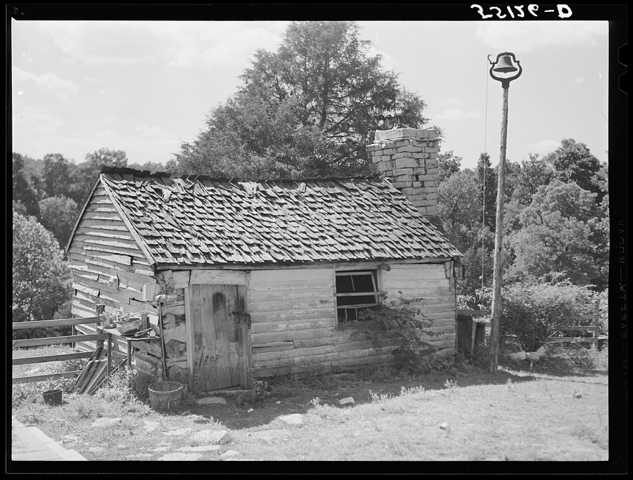 Former slave quarters now used as milk house on farm near Bardstown, Kentucky