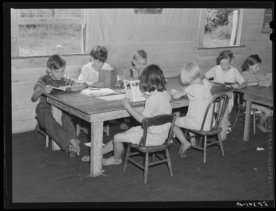 One-room school in Breathitt County, Kentucky